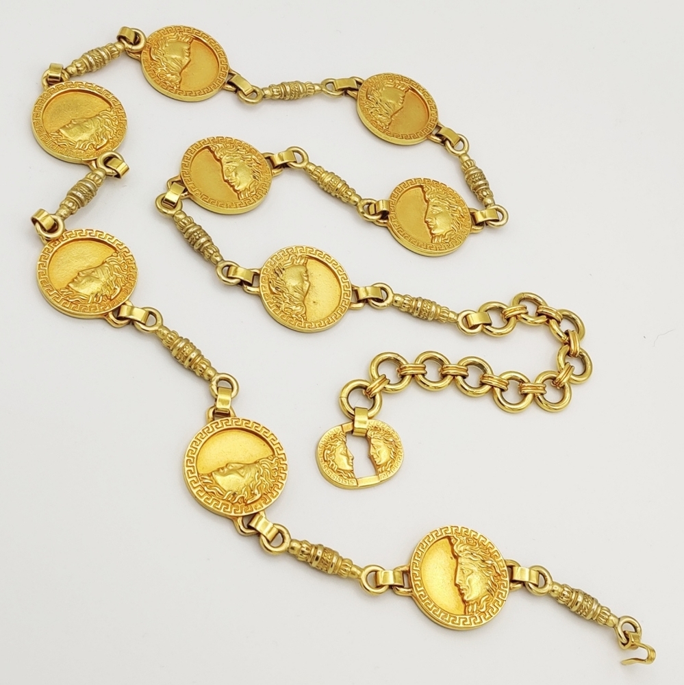 Versace Vintage Medusa Chain Belt